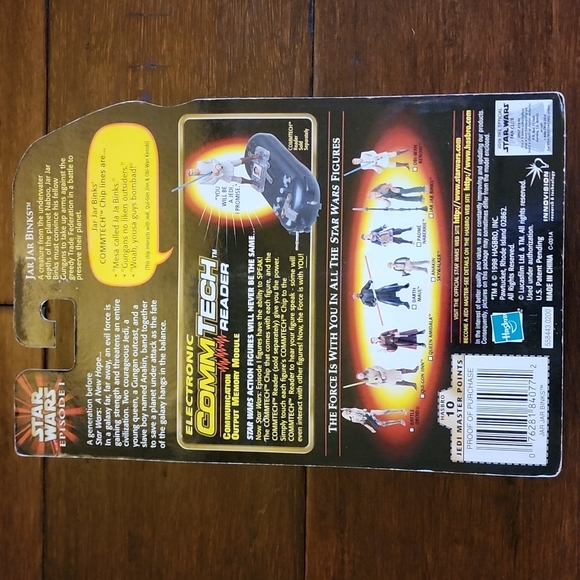 Star Wars Jar Jar Binks with Gungan Battle Staff - Picture 2 of 2